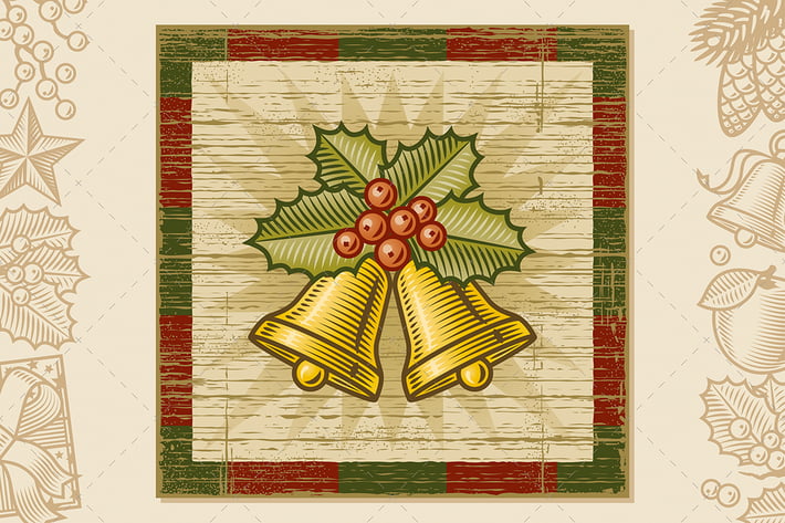 Retro Christmas Bells