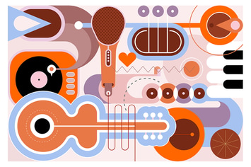 Music Instruments vector illustration