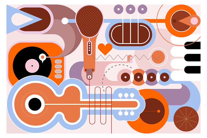 Music Instruments vector illustration