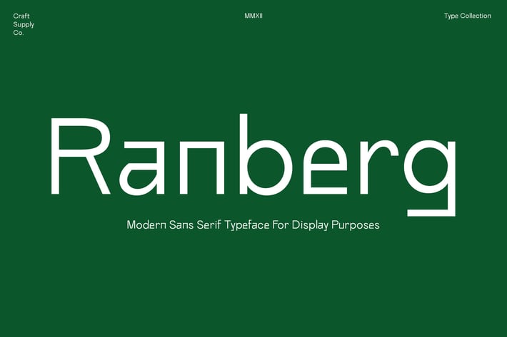 Ranberg - Modern Sans Serif
