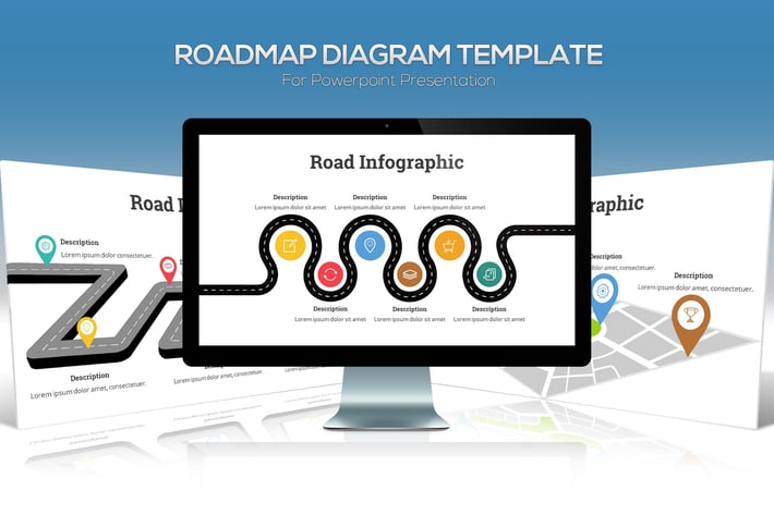 Roadmap Diagram For Powerpoint Presentation