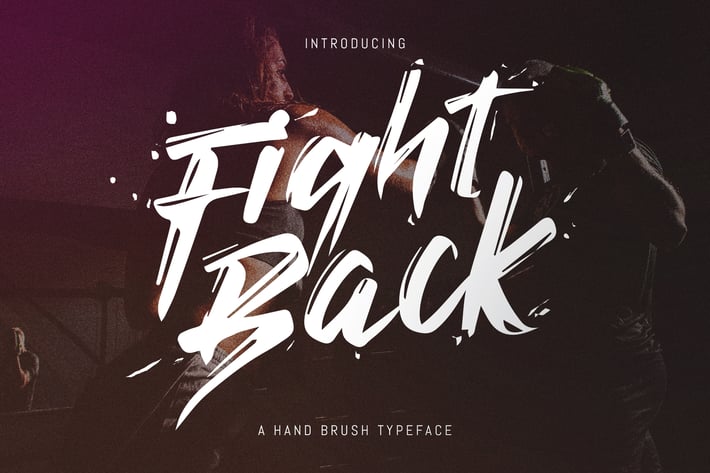 Fight Back - Hand Written Typeface