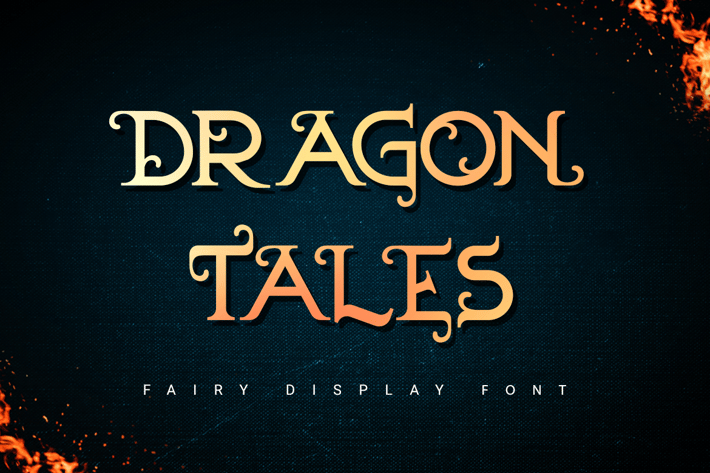 Dragon Tales | fairy font 