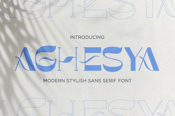 Aghesya - Modern Stylish Sans Serif Font