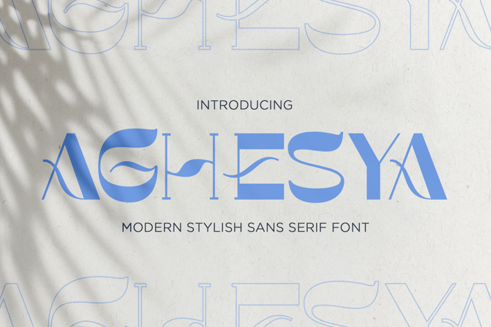 Aghesya - Modern Stylish Sans Serif Font