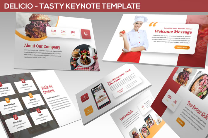 Delicio - Tasty Keynote Template