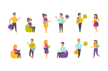 Students Learners Peopel Character Situation