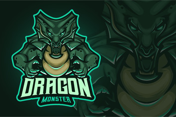 Dragon Monster Mascot Logo