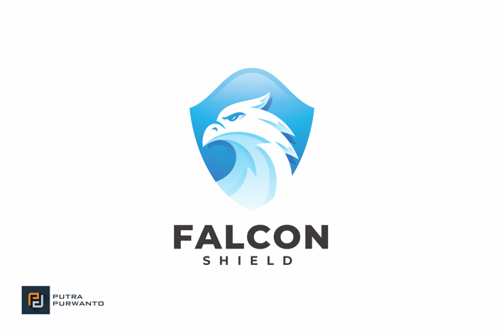 Falcon Shield - Logo Template