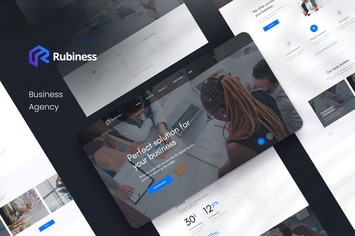 Rubiness Business PSD Template