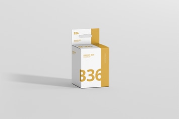 Box Mockup - Short Rectangle Size with Hanger