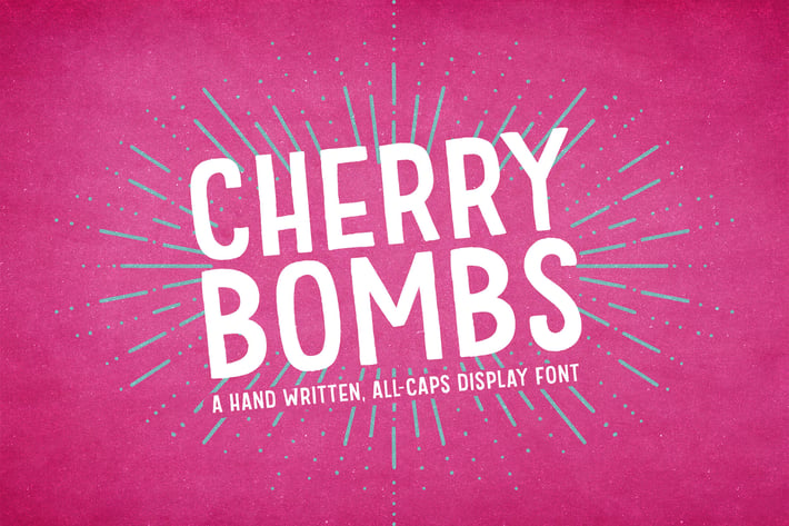 Cherry Bombs Display Font
