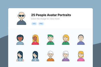 People Diversity Avatar Icons