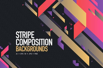 Abstract Stripe Composition Backgrounds