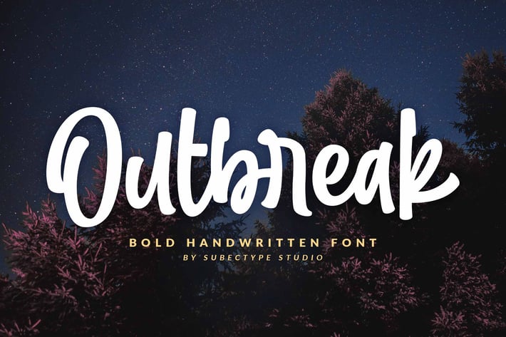 Outbreak - Urban Handwritten Font