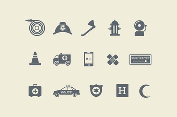 15 Emergency Icons