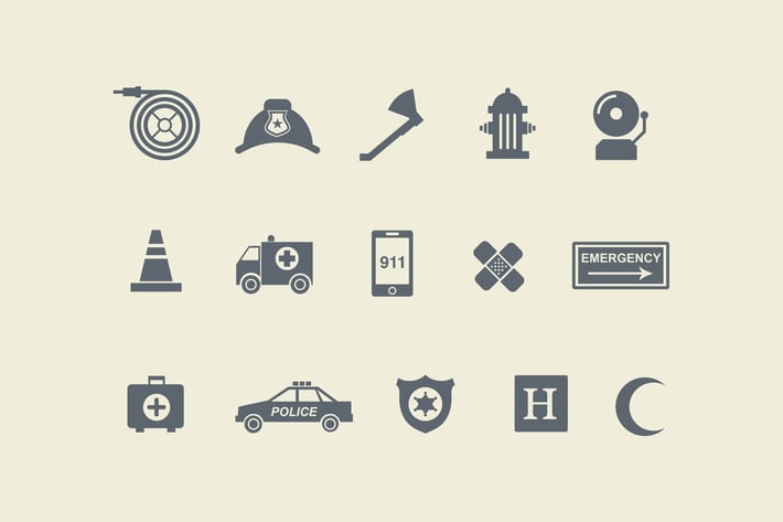 15 Emergency Icons