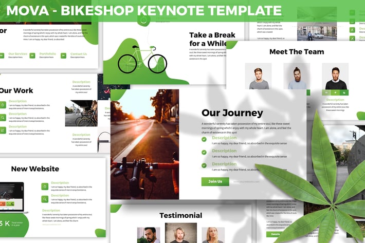 Mova - Bikeshop Keynote Template