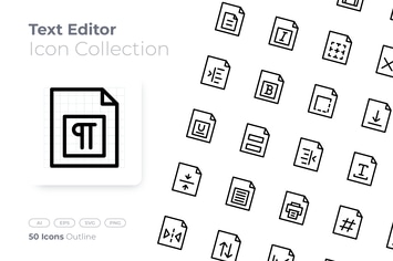 Text Editor Outline Icon
