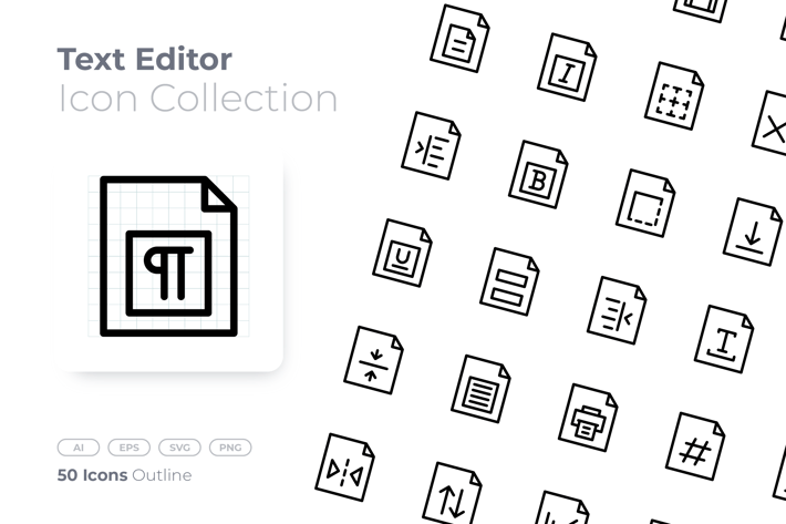 Text Editor Outline Icon