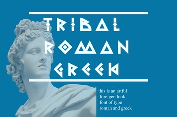 Tribal Romangreek - Decorative Font