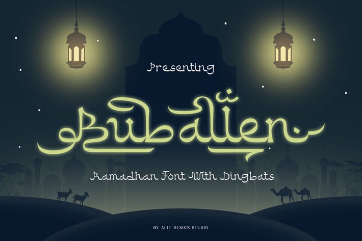 Buballen Arabic Typeface