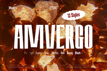 Amvergo Modern & Elegant Sans Serif Family