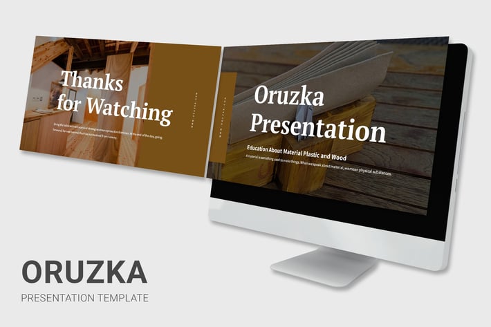 Oruzka - Plastic and Wood Education Powerpoint