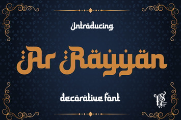 Ar Rayyan - Arabian decorative font