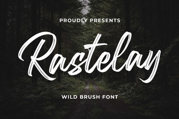 Rastelay Wild Brush Font
