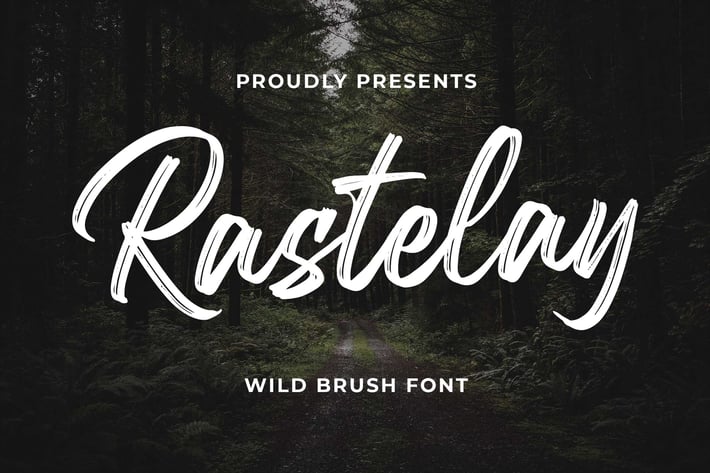 Rastelay Wild Brush Font