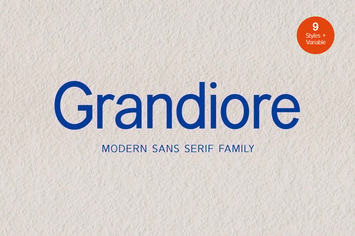 Grandiore Modern Sans Serif Font Family