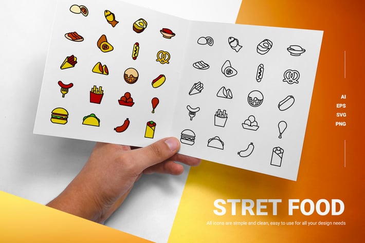 Street Food - Icons
