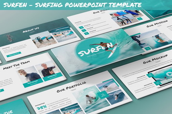 Surfen - Surfing Powerpoint Template