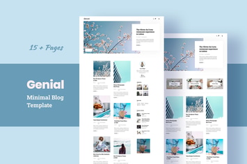 Genial - Minimal Blog HTML Template 