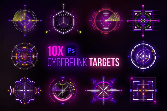 Cyberpunk Target Elements