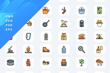 Camping Icons