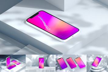 Grey Phone Mockups