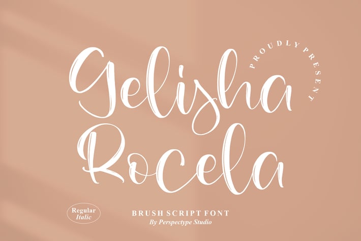 Gelisha Rocela Brush Script Font