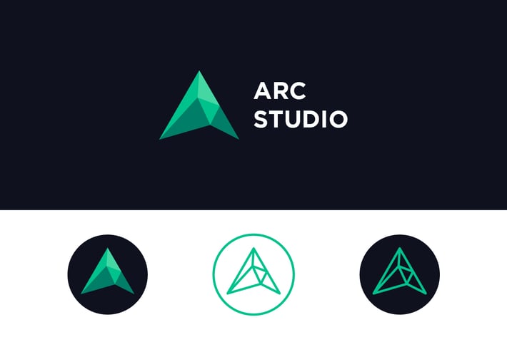 Arc Studio - Letter A Logo 