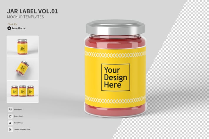 Jar Label vol.01 - Mockup
