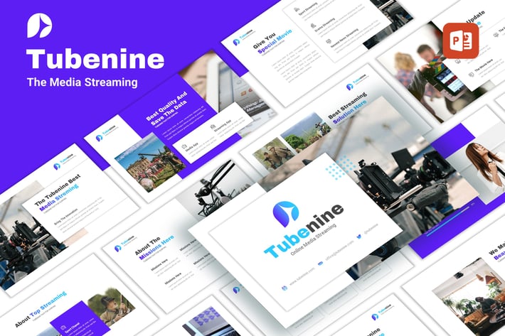 Tubenine - Media Streaming PowerPoint Template