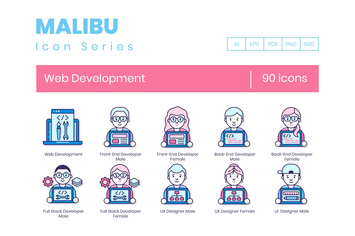 90 Web Development Icons