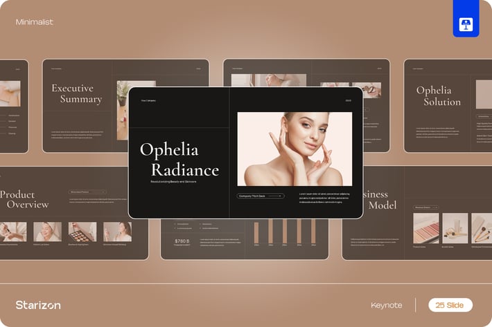 Black White Minimal Pitch-Deck Keynote • 002