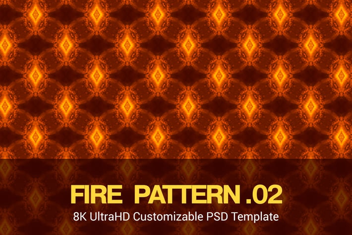 8K UltraHD Seamless Fire Pattern Background