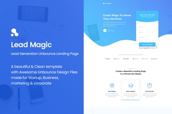 LeadMagic - Lead Generation Unbounce Landing Page 