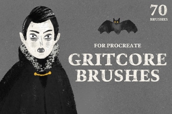 Gritcore Brushes for Procreate