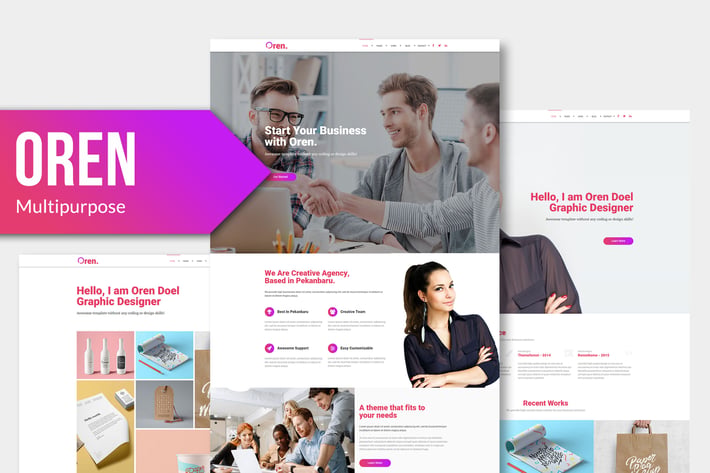 OREN - Responsive Adobe Muse Template