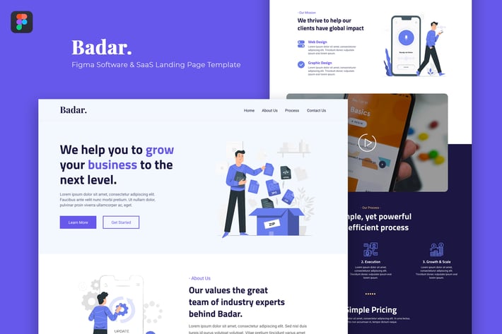 Badar — Software & SaaS Figma Template