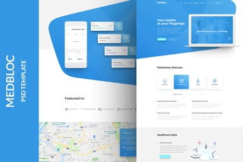 Medbloc - PSD Landing Page